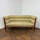 Edwardian Mahogany Upholstered Window Seat / Small Settee