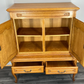 Cabinet Vintage French Style Oak Carved Storage Drawers Cupboard LOT 3753