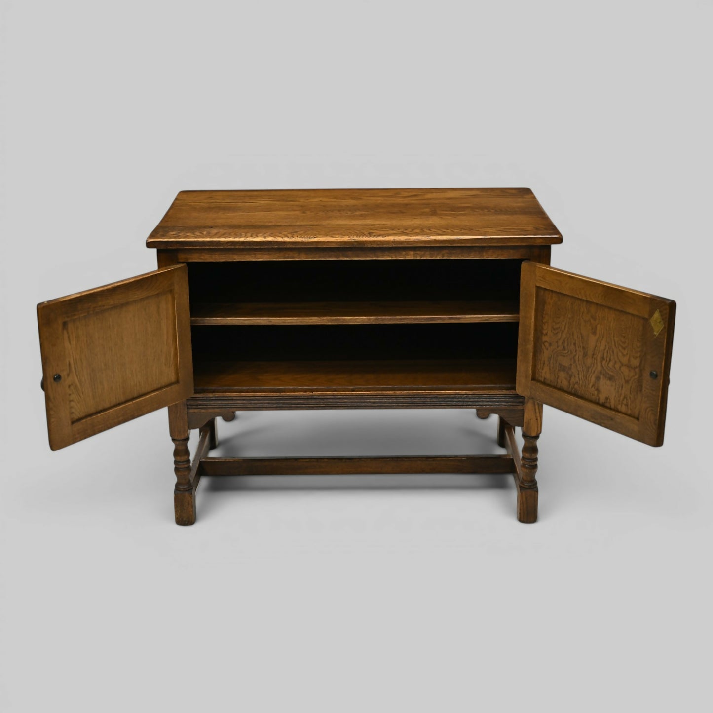 Old Charm Music Vinyl Record Player Cabinet Light Oak #1791 FREE UK Delivery