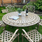 Six Seater Vintage Patio Set finished in Bronze