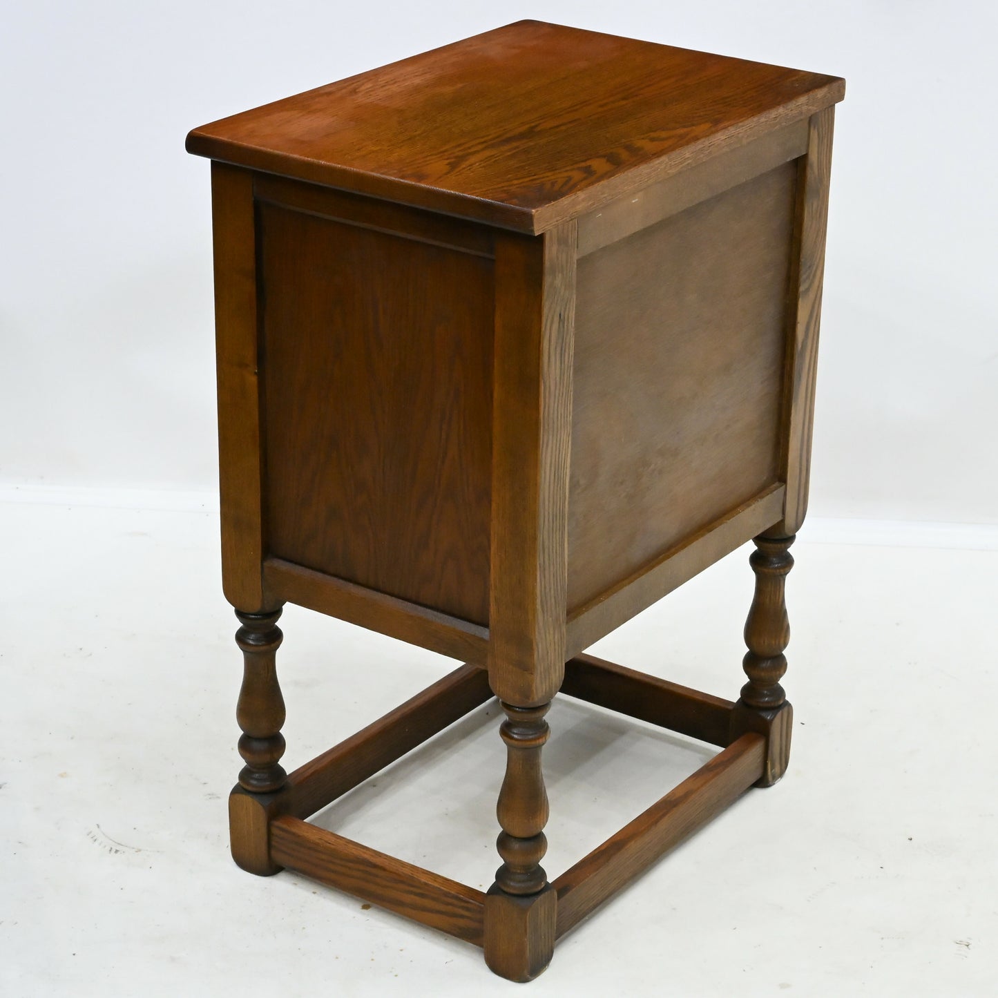 Old Charm Pedestal Cupboard Cabinet Linenfold Doors Tudor Brown FREE UK DELIVERY. SBR10924/0909E