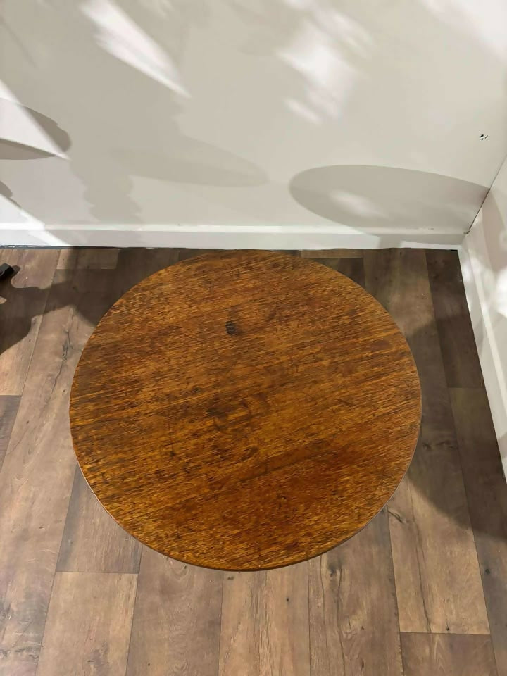 Early 20th Century Oak & Mahogany Wine Table
