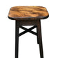 Antique solid Oak rustic stool / side table