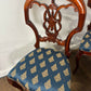 Set of Six Reproduction French Style Mahogany Dining Chairs