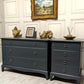 Stag Minstrel - Professionally Sprayed - Chest Of 3 Low Drawers And Bedside
