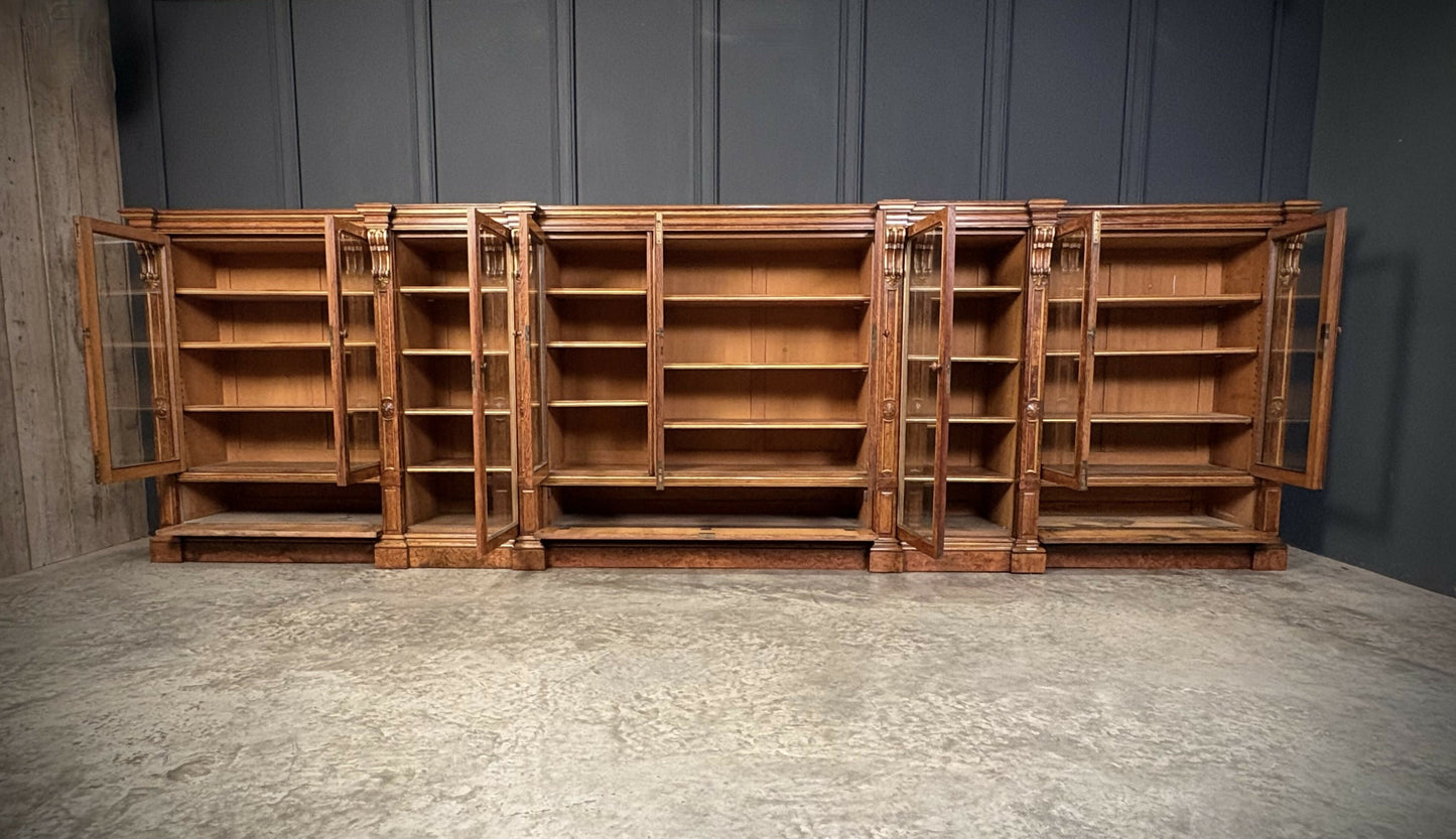 Impressive Extra Large Pollard Oak Vintage Library Bookcase