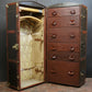 Large Vintage Storage Trunk by Goyard with Key