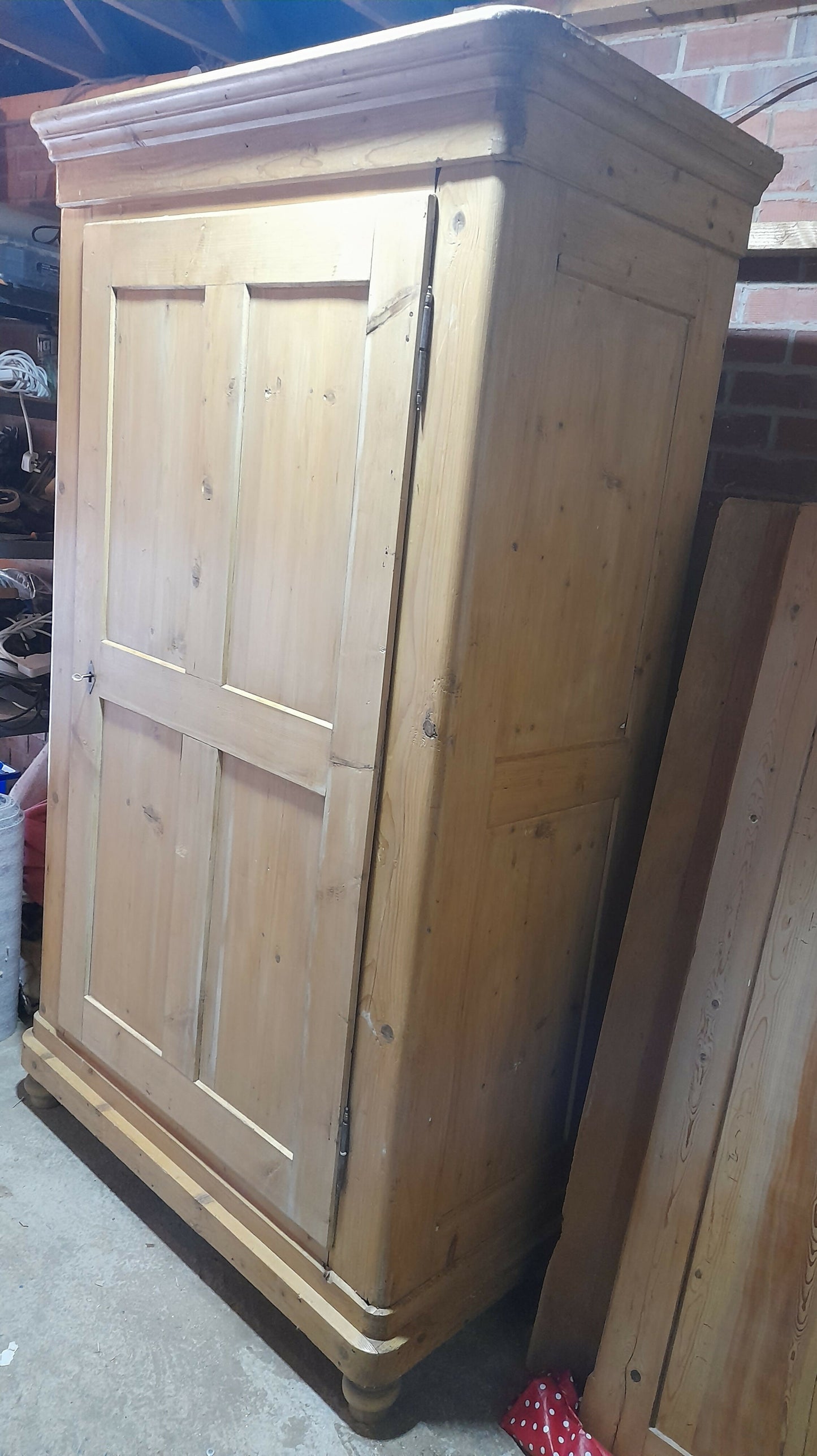 Antique Pine Wardrobe