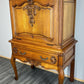 Vintage Drinks Cabine tFrench Louis XIV Style Cabriole Legs Carved Cabinet LOT 2917