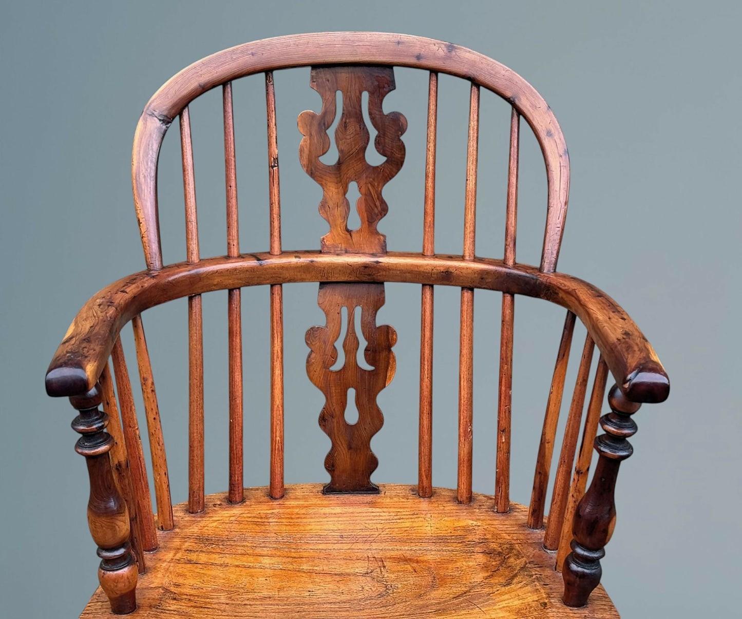 19th Century Yew Wood Windsor Armchair