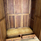 Wardrobe Antique French Style Oak Mirrored Two Door Carved Armoire LOT 6544