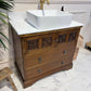 Traditional Bathroom Vintage Vanity Unit With Tap - Henry VII