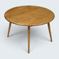 Ercol Large Round Coffee Table 1970s Retro Light Finish 74.5cm FREE UK Delivery