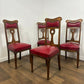 Set of Four Early 20th Century Oak Art Nouveau Dining Chairs