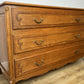 Chest of Drawers Vintage French Louis Oak 3 Drawers Carved Cabinet LOT 6265