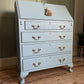 Blue Vintage Writing Bureau