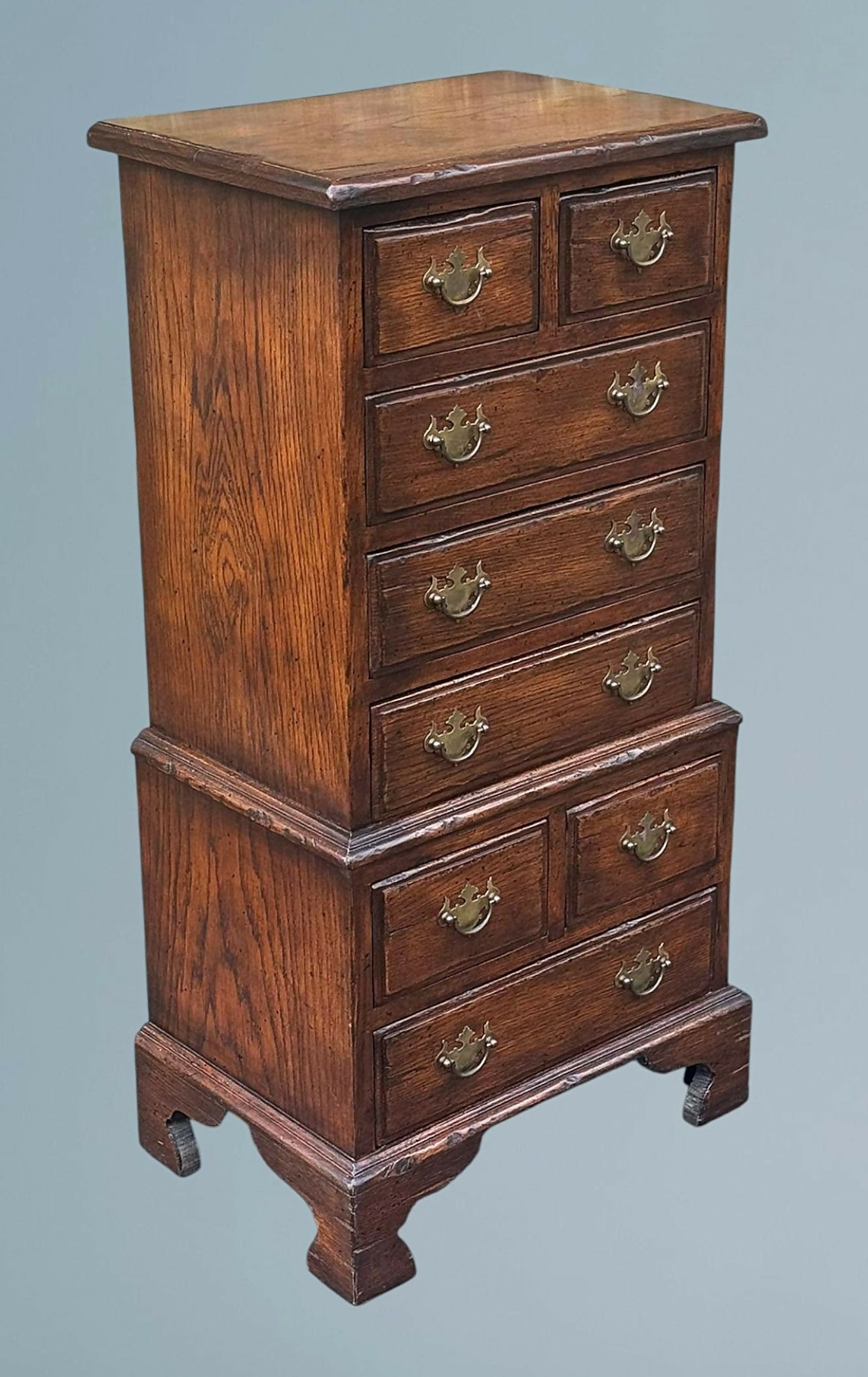 Oak Miniature Tallboy / Chest of Drawers
