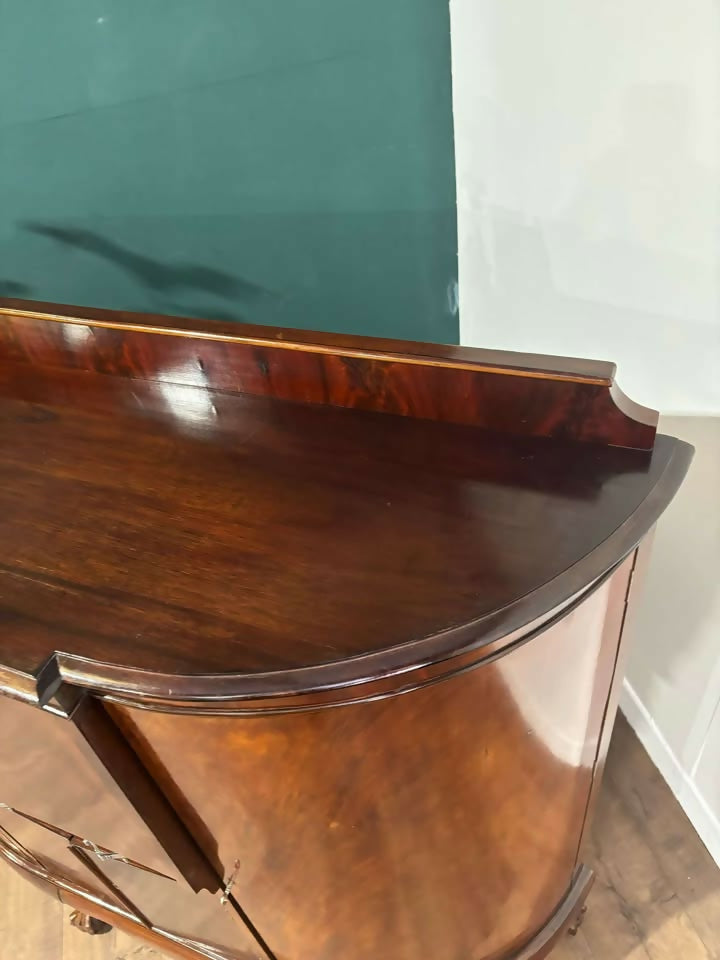 Vintage Mahogany Bureau with Side Cupboardsm