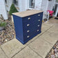 Stunning large navy chest of drawers
