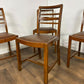 Set Of Four Mid Century Oak Dining Chairs