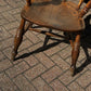 Victorian Vintage Fireside Armchair, Turned Legs.