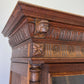 Bookcase Antique French Style Glazed Display Oak Cabinet Sideboard LOT 6513
