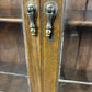 Art Deco Style Oak Leaded Glass Bookcase / Display Cabinet