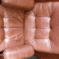 Vintage Recliner Armchair And Ottoman In Teak And Leather – Denmark, 1960s/1970s