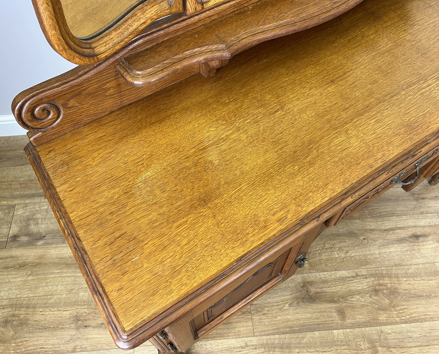 Dressing Table with Mirror Vintage French Louis Vanity Table Makeup LOT 6341