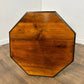 Edwardian Red Walnut Octagonal Window Table on Castors