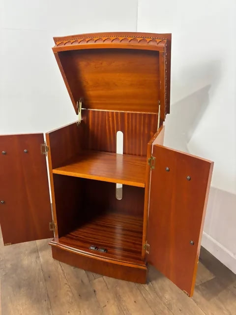 Reproduction Yew Cabinet - Badged 'Minster Furniture