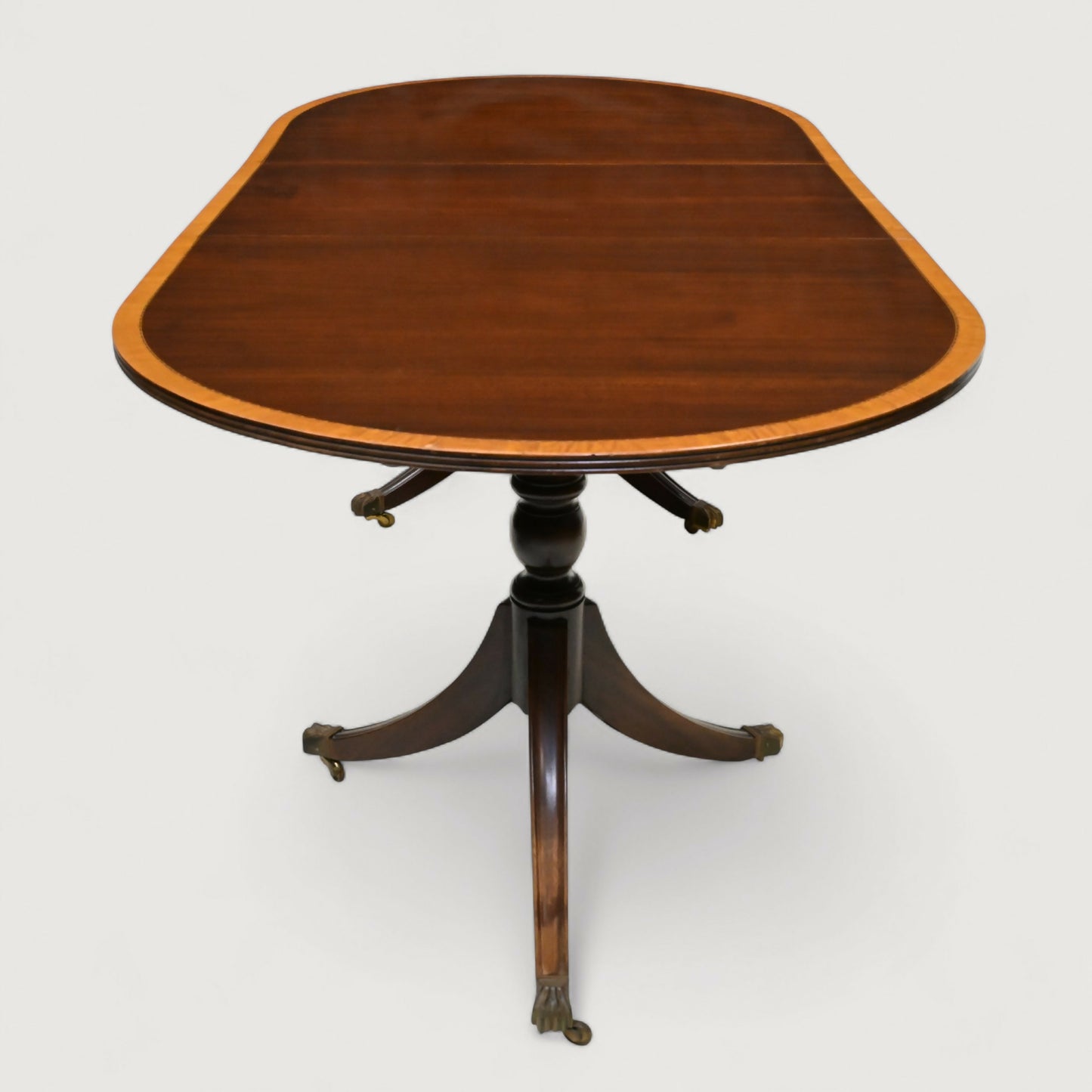 Regency Style Dining Table Mahogany D End Twin Pedestal Seats 8 FREE UK Delivery. SBR10853/2108E