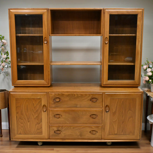 Ercol Windsor Sideboard Display Cabinets Light Finish #455D FREE* UK Delivery