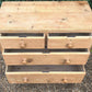 Vintage 19th Century Victorian Pine Chest Of Drawers