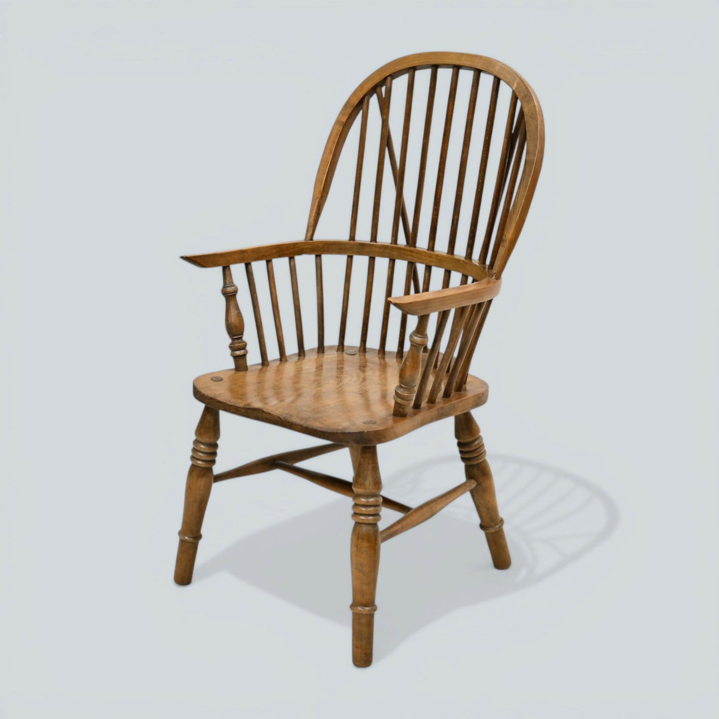 Stick Back Windsor Chair Elm and Beech Antique Bow Back Carver FREE UK Delivery*