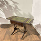 Vintage Mahogany Drop-Leaf Coffee Table with Tooled Leather Top