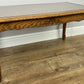 Coffee Table Vintage French Style Oak Carved Glass Top Side Table LOT 6310