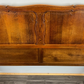 Bed Vintage French Louis XVI Oak Double Bed Frame Carved Headboard LOT 3788