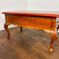 Vintage Leather Top Sewing Box - Stool