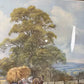 Large Framed Don Vaughan Country Harvest Scene Print