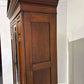 Edwardian Red Walnut Mirror Door Wardrobe