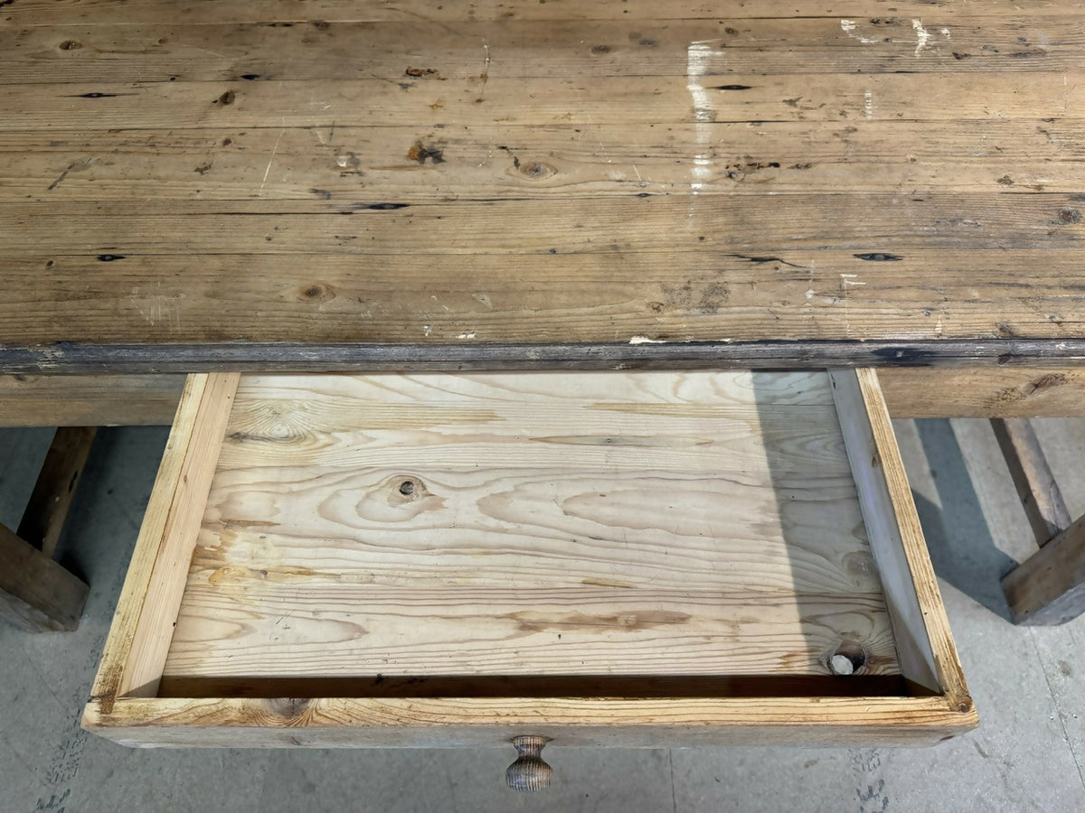 French Pine Farmhouse Kitchen Dining Table