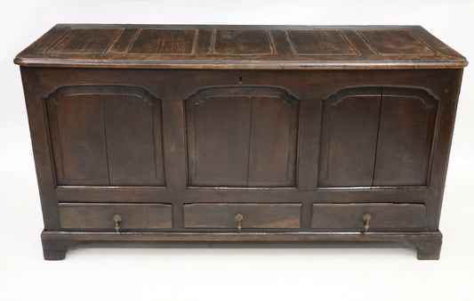 17th Century Jacobean Oak Mule Chest Blanket Box 3 Drawers FREE UK Delivery. SBR8071/0206C