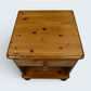 Pine Bedside Cabinet Knotted Pine Drawer Bun Feet Ducal Style FREE UK Delivery
