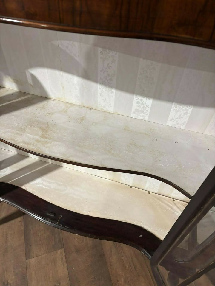 Edwardian Mahogany Serpentine Form Display Cabinet