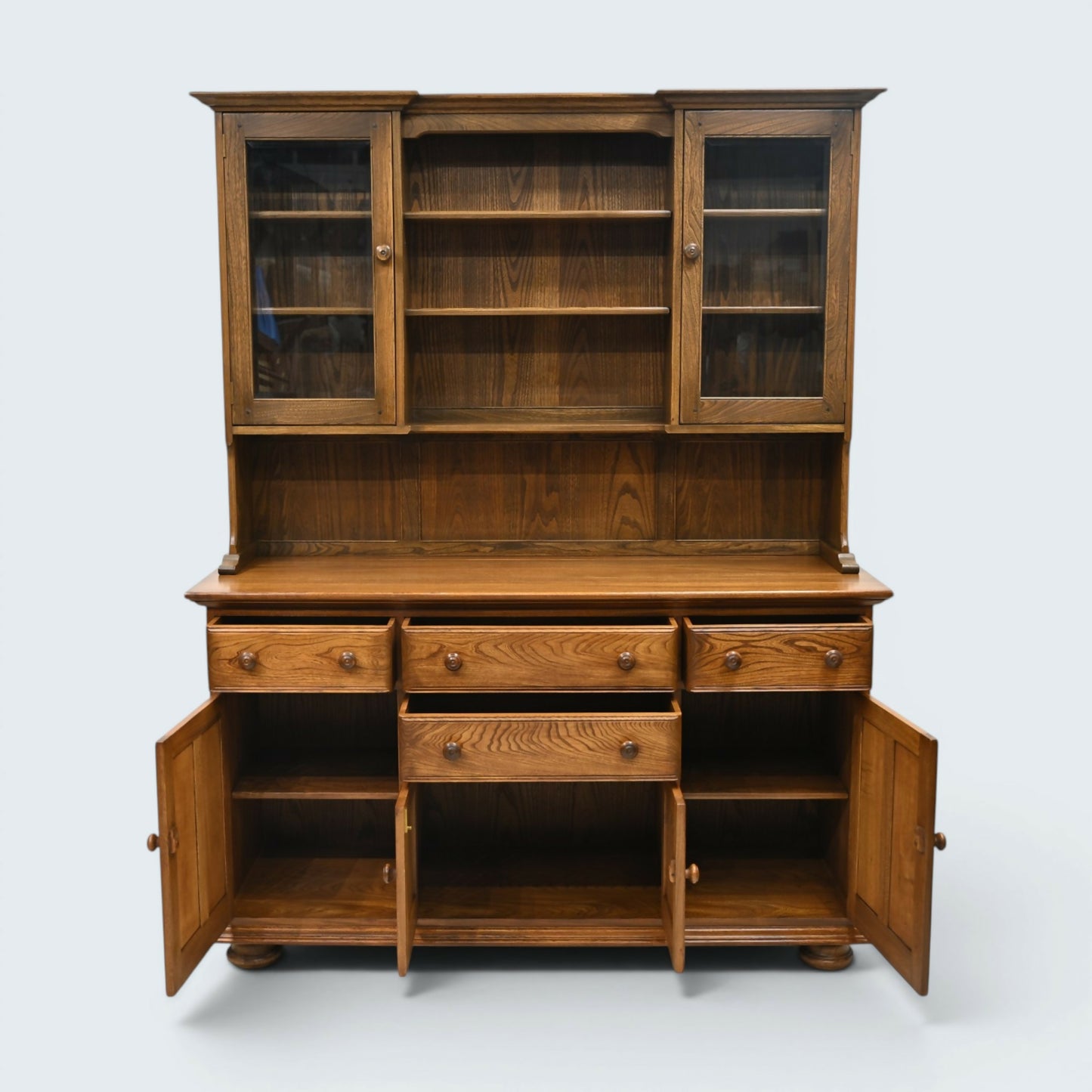 Ercol Canterbury Dresser Sideboard Display Golden Dawn 2 Piece FREE UK Delivery*