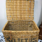 Arthur Craven Mill Basket in Wicker with Rope Handles and Lid