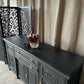 Painted Antique Sideboard Victorian Sideboard Heavily Carved