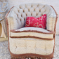 Stunning Vintage Hollywood Revival Scalloped Armchair In Pink And Blue