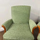 Vintage Pair of Parker Knoll Light Green Upholstered Armchairs – Model PK 749-1014